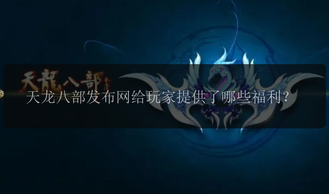 天龙八部发布网给玩家提供了哪些福利？ 